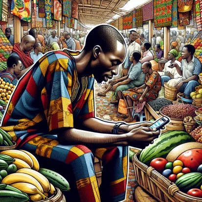 YEM Pay: A Ugandan Man in a Market Stall