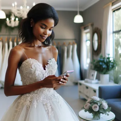 YEM Pay: An African Woman in a Wedding Dress Shop